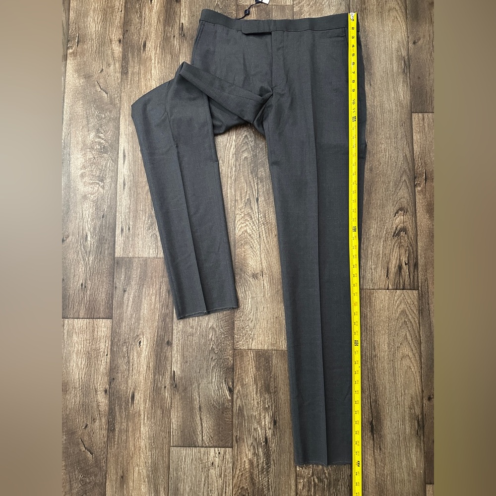 Polo Ralph Lauren 98% Wool Dress Pants Men’s Size 36 Grey *Unhemmed* - Picture 11 of 13
